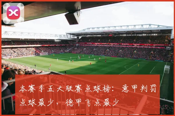 本赛季五大联赛点球榜：意甲判罚点球最少，德甲飞点最少